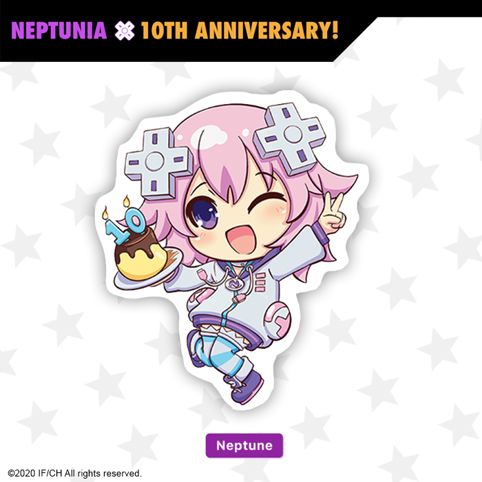 Neptunia 10th Anniversary - Pins