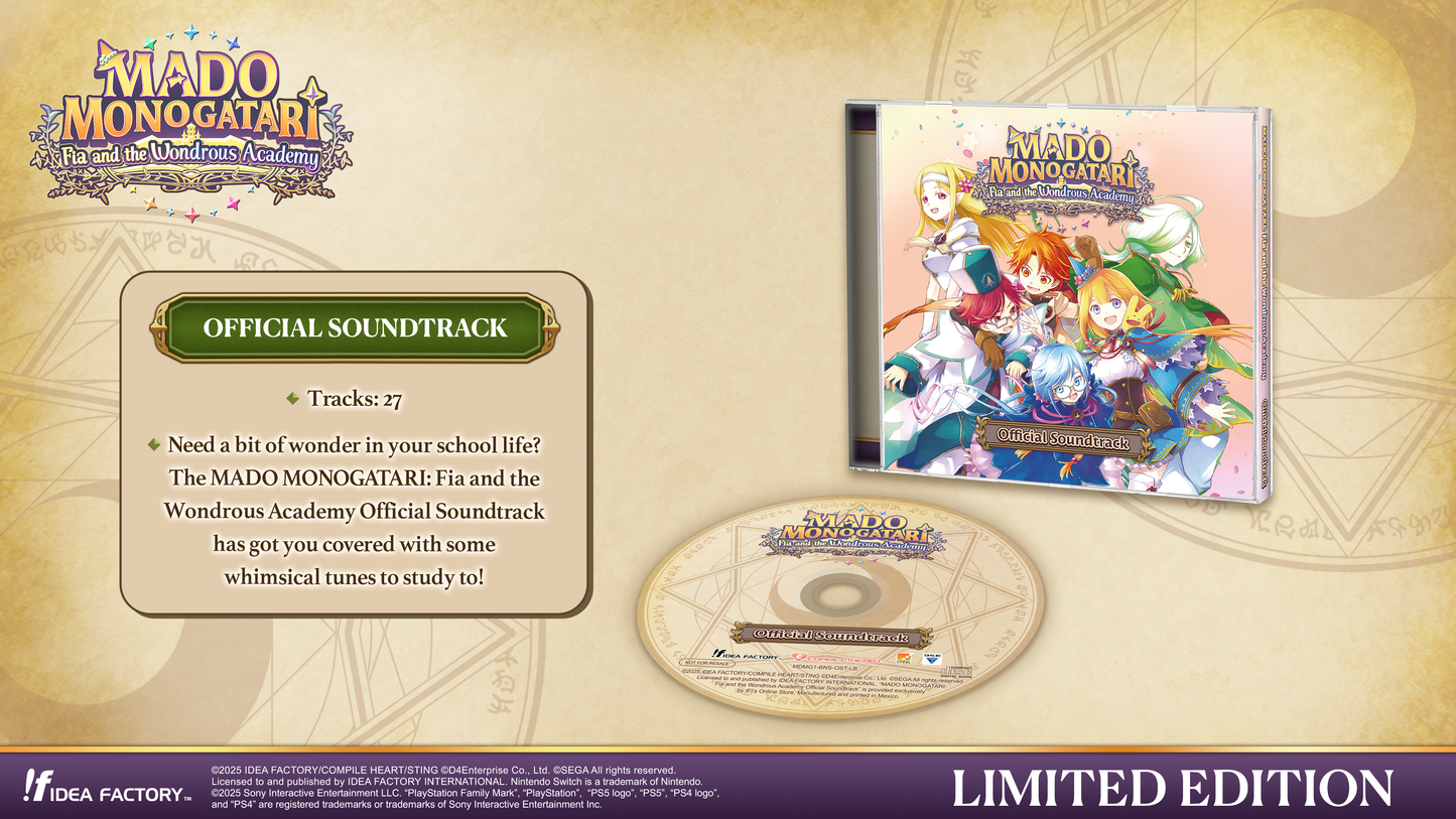 MADO MONOGATARI: Fia and the Wondrous Academy - Limited Edition - PS4®
