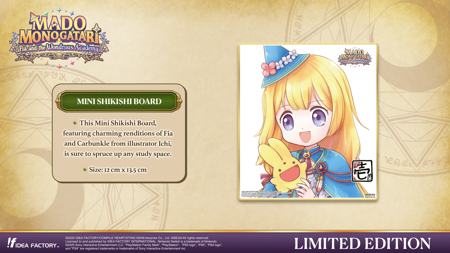 MADO MONOGATARI: Fia and the Wondrous Academy - Limited Edition - PS4®