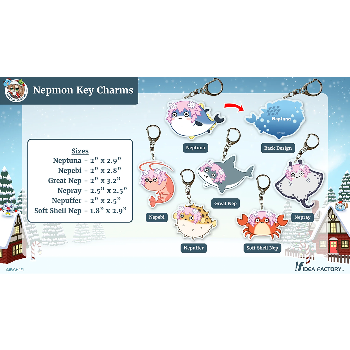 Nepmon Key Charms