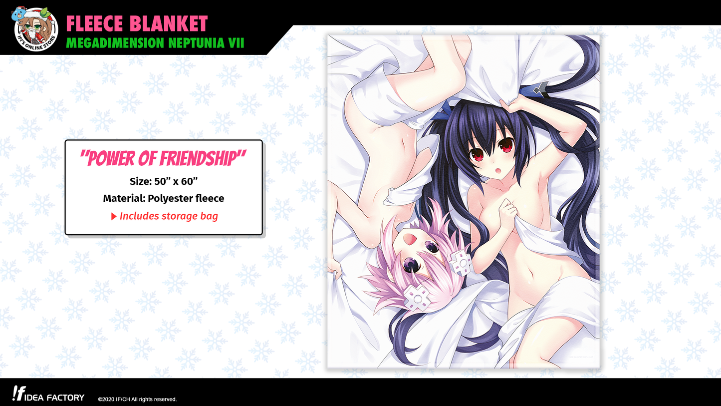Fleece Blanket - Megadimension Neptunia VII "Power of Friendship"