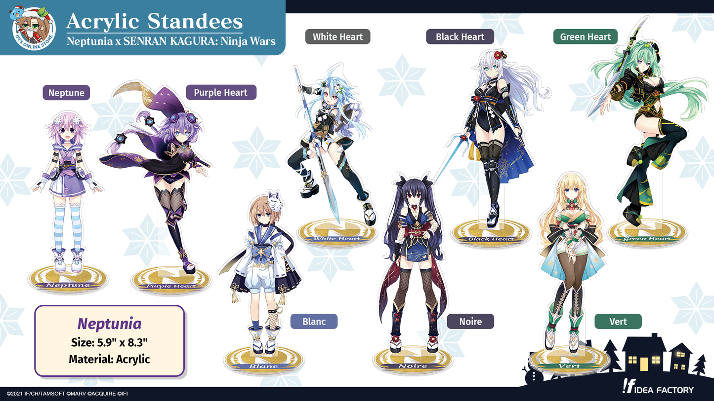 Acrylic Standees - Neptunia x SENRAN KAGURA: Ninja Wars - Vert
