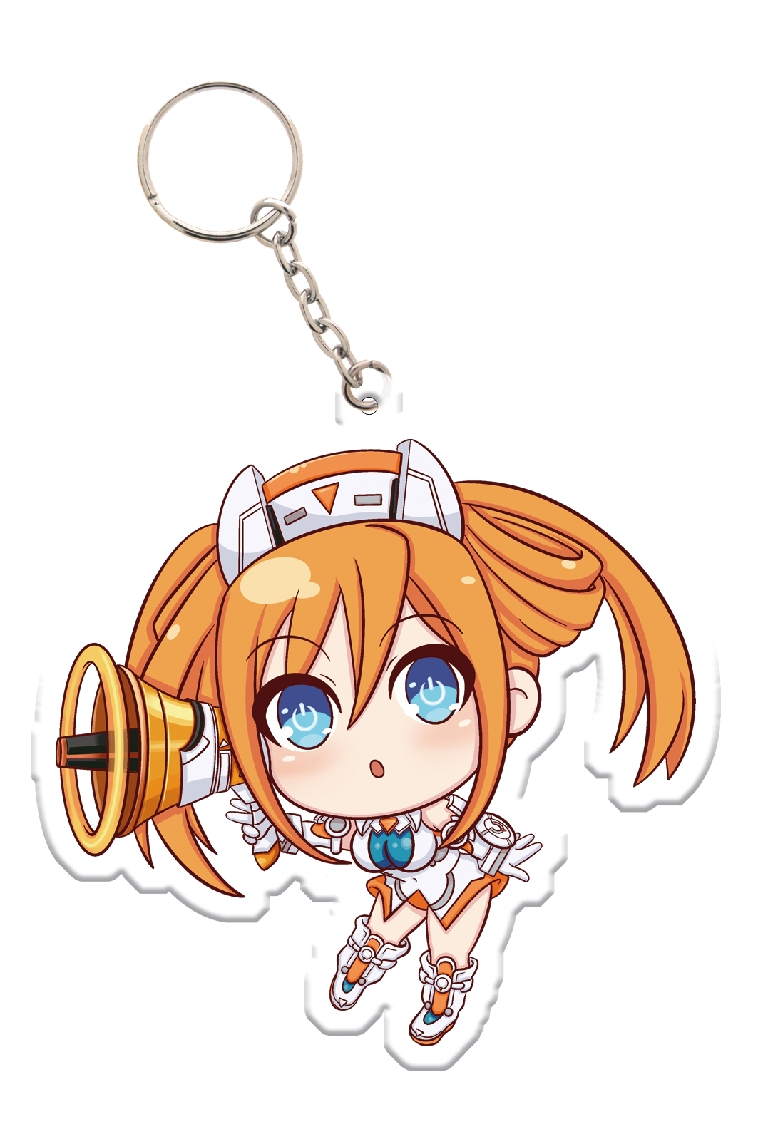 HDD Chibi Orange Heart - Acrylic Charm