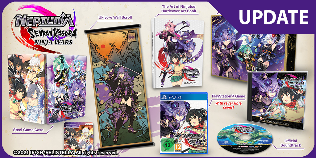 Neptunia x SENRAN KAGURA: Ninja Wars | Release Date and Limited Edition Reveal!