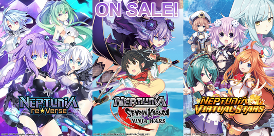JUNE SALE ON THE IFI EU ONLINE STORE! SAVE ON THREE NEPTUNIA TITLES! BUY THREE NEPTUNIA MERCH ITEMS AND GET THE FOURTH ONE FREE!