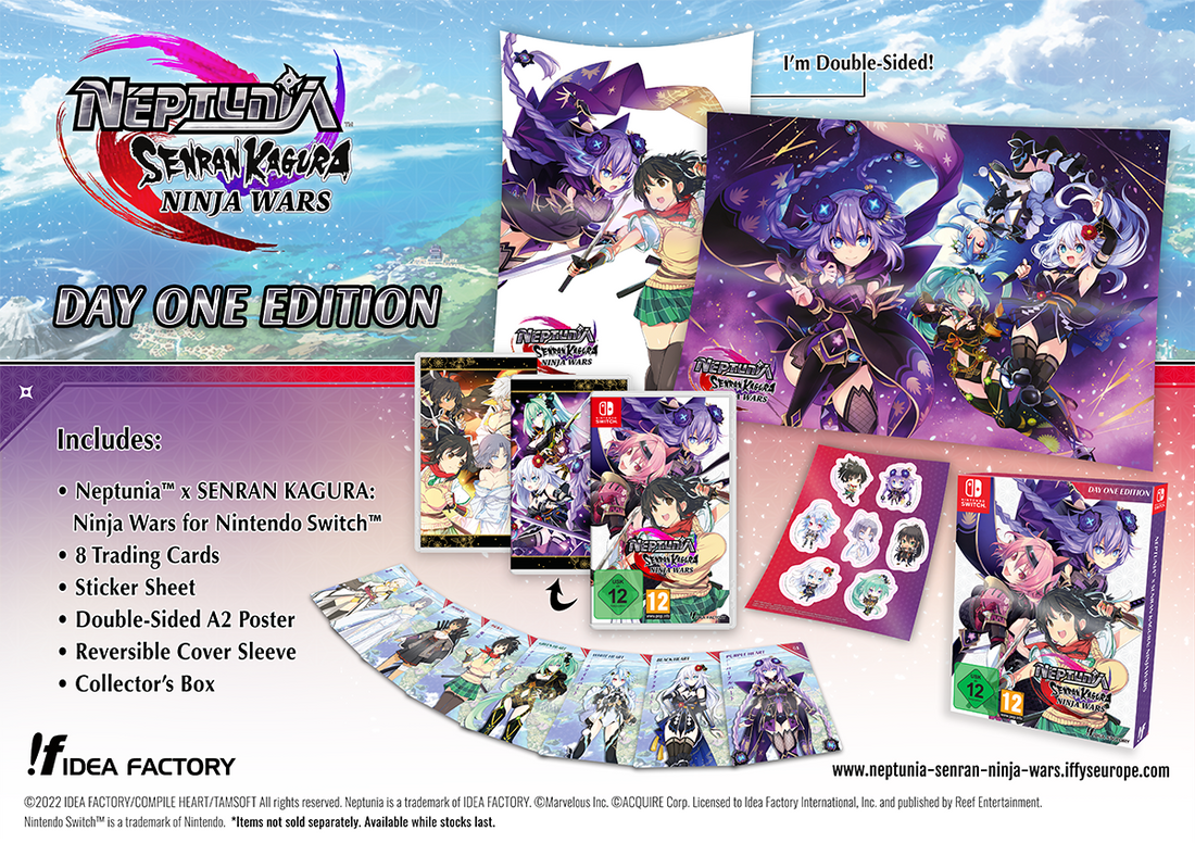 Neptunia x SENRAN KAGURA: Ninja Wars - Day One Edition Revealed!