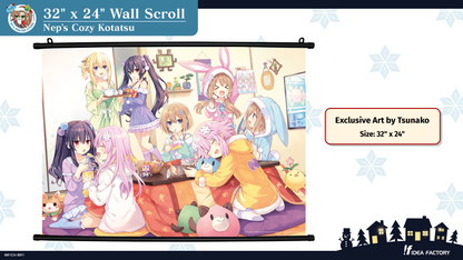 32" x 24" Wall Scroll - Nep's Cozy Kotatsu
