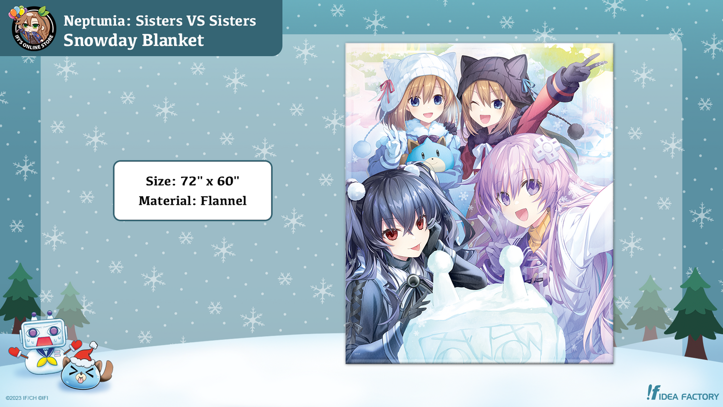 Neptunia: Sisters VS Sisters Snowday Blanket