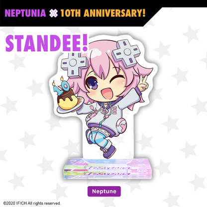 Chibi Neptune Standee - Neptunia 10th Anniversary