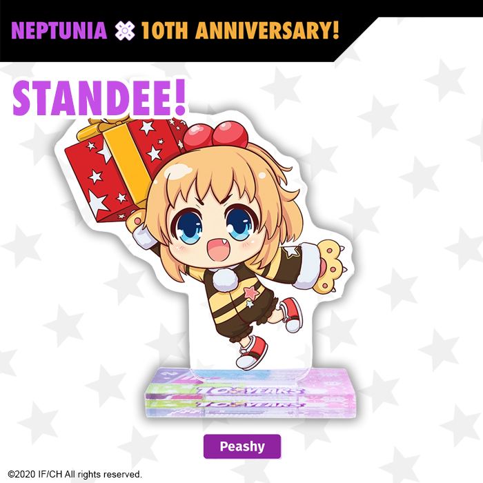 Chibi Peashy Standee - Neptunia 10th Anniversary