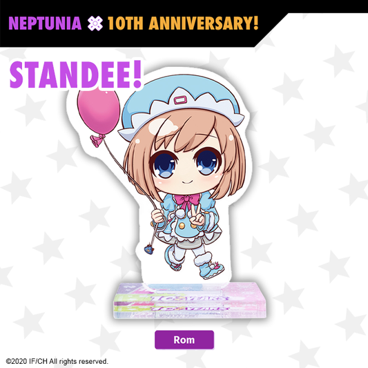 Chibi Rom Standee - Neptunia 10th Anniversary