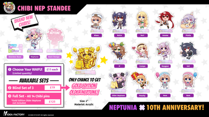 Chibi Neptune Standee - Neptunia 10th Anniversary